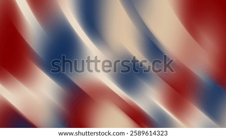 Blue red gradient creates an abstract background with red blue and beige colors.