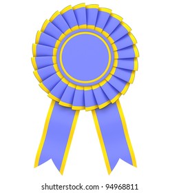 Blue Ribbon Award Yellow Border On Stock Illustration 94968811 ...