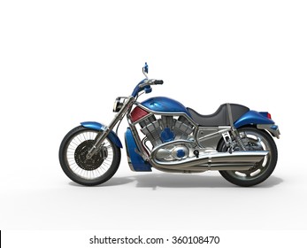 Blue Roadster Bike - Side View