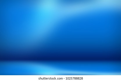 Blue Room In The 3d. Background