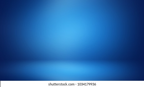 Blue Room In The 3d. Background