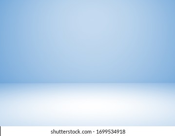 Blue room in the 3d. Blue background