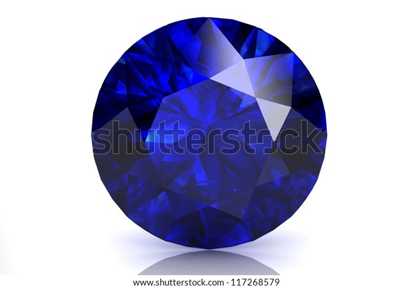 Blue Sapphire Stock Illustration 117268579