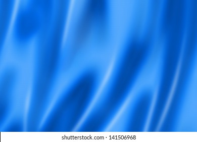 Blue Satin, Silk, Texture Background