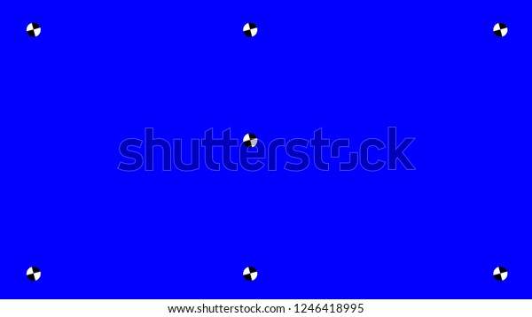 Blue Screen Tracking Markers Stock Illustration 1246418995