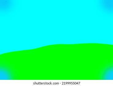 Blue Sky Green Grass Digital Drowing Texure 