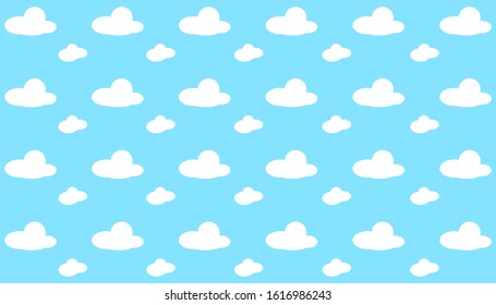 Blue Sky Pattern Pattern White Clouds Stock Illustration 1616986243 ...