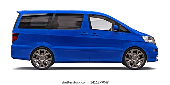 blue minivans