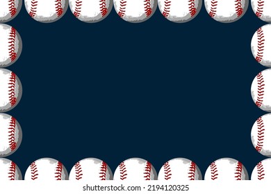 A Blue Sports Card Background Baseball Frame Boarder Drawing Recreation Sport Backdrop Sign Illustration