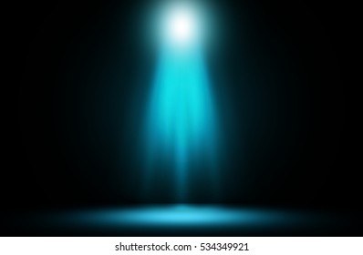 Spotlight Blue On Stage Background Stock Illustration 415671814