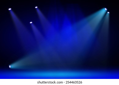  Blue stage light background 
