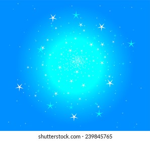 Blue star background 