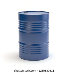 Blue Steel Barrel, 3D Illustration