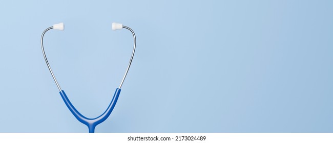 Blue stethoscope on background. Healthcare medical, Insurance for your health concept. 3d render illustration - Powered by Shutterstock