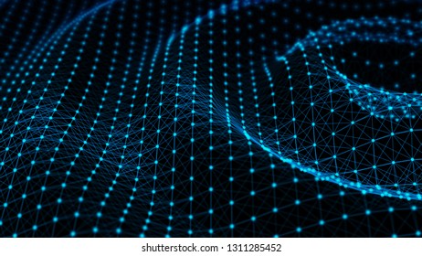 Blue tech background