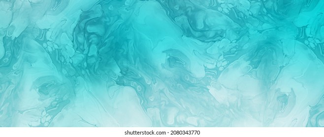 Blue Turquoise Marble Resin Art Background. Inkscape