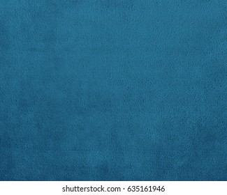 Blue Velvet Textile. Microfiber Texture.