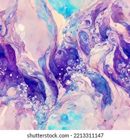 Blue Water Color Marble  Light Blue Glitter  Violet Seamless Painting  Gold Art Paint  Pink Seamless Watercolor  Violet Water Color Watercolor  Lilac Marble Background 