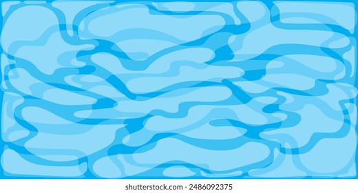 Blue water surface and slight waves. Natural pattern abstract background