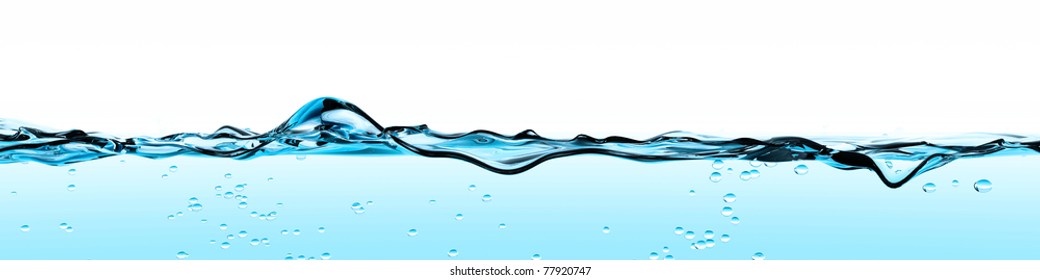 Blue Water Wave Front