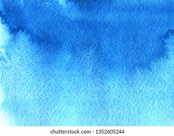 Blue Watercolor Background Streaks Stock Illustration 1352605244 ...