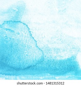 Blue watercolor paint paper background. - Shutterstock ID 1481315312