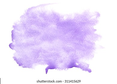 Blue watercolor stain - abstract background and space for your own text