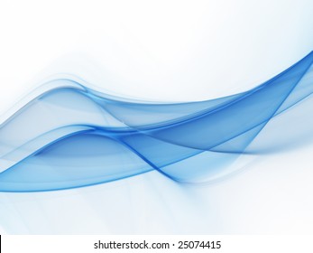 Blue wave. Abstract element for your design.