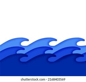 blue waves for background or wallpaper