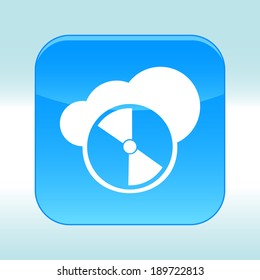 Blue web icon