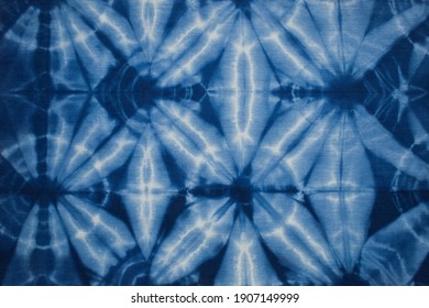 Blue White Batik Examples Untied Folded Stock Illustration 1907149999 ...