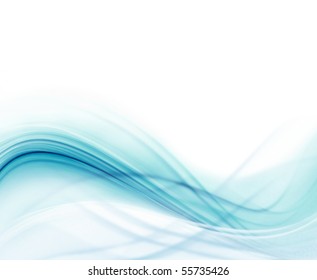 Blue And White Modern Futuristic Background With Abstract Waves