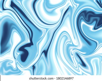 Blue White Psychedelic Swirl Trippy Artwork Abstract Acrylic Background