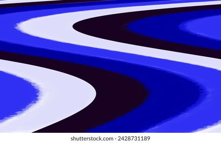 Blue and white seamless abstract pattern complemented by elegant tribal designs offer a chic, ideal for various purposes, including printing.