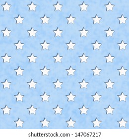 Blue White Star Fabric Texture Background Stock Illustration 147067217 ...