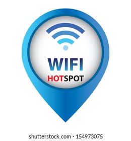 Blue Wifi Hotspot Signs For Business Or Commercial Use.