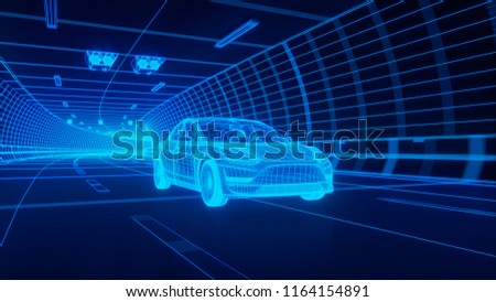 Similar – Image, Stock Photo Car ride through the night city No. 1