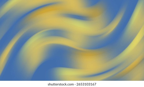 blue and yellow background, abstract gradient backgrounds wave fluid pattern, copy space unique illustration