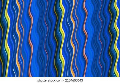 Blue yellow orange drawing colorful beautiful wavy ribbons background    (The illusion the image is in motion)    theme spells magic   moving   Africans Native Americans    Harry Potter