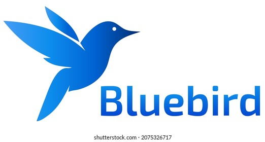 Bluebird logo wing freedom symbol - Powered by Shutterstock