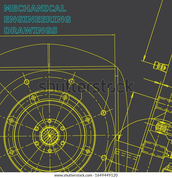 Blueprint. Corporate Identity. Vector\
engineering illustration. Cover, flyer, banner,\
Gray