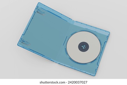 Blueray template - 3D rendering