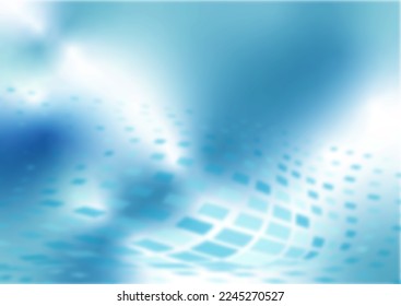 Blue  white gradient  Abstract blurred background and deformed geometric shapes  Illustration for backgrounds  screensavers  posters  postcards   banners  A creative idea for interior solutions 