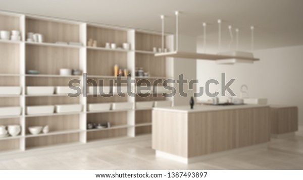 Blur Background Interior Design Minimalist Luxury