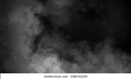 Blur Smoke On Isolated Black Backgroind Stock Illustration 1386762254 ...