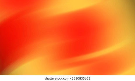 Blurred abstract design showcasing a smooth transition of warm colors, primarily reds and yellows.