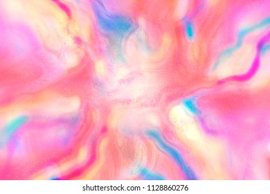 Blurred Abstract Hologram, Geometric Shapes Background, Positive Energy Texture