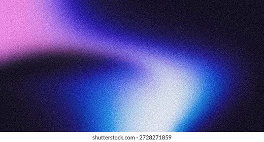 A blurred, abstract image featuring a vibrant display of lights against a dark background. The lights exhibit a gradient transitioning from pink to blue, creating a mesmerizing visual effect.