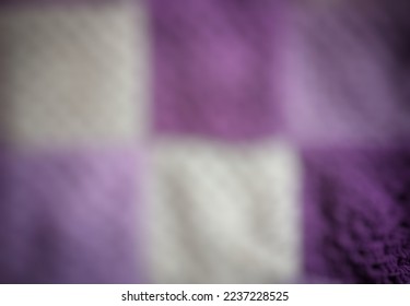 Blurred background crochet yarn crochet granny square soft purple abstract gradient graphic for illustration 