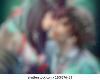 Blurred background with soft gradient abstract graphics for illustration.